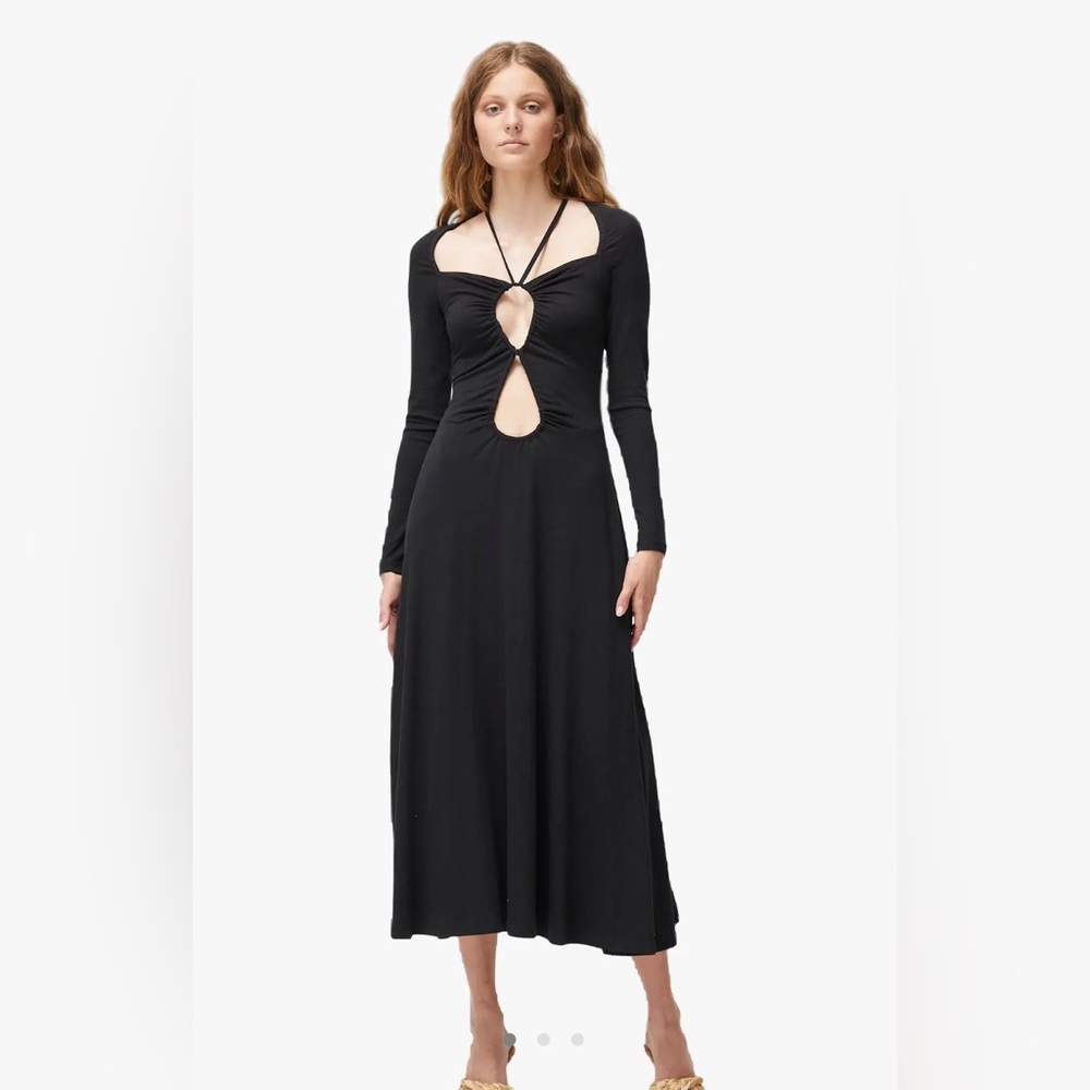 ATOIR - The Caspian Midi Cutout Long Sleeve Dress Size 2